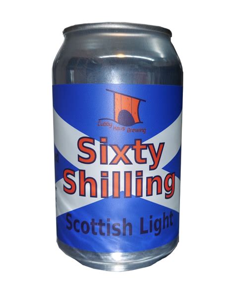 60 Shilling Scottish Light 6 Pack Cubby Haus Brewing