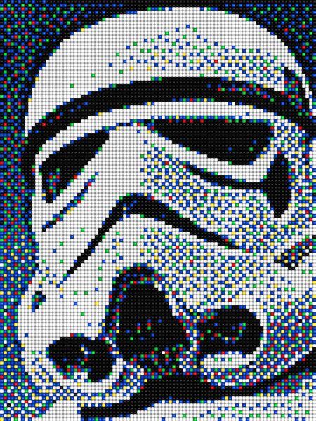 Stormtrooper Star Wars With Pixel Art Quercetti Modelli Pixel Art