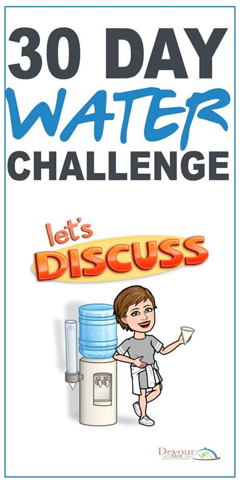 30 Day Water Challenge Make A Decision To Hydrate Devour Dinner