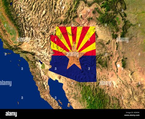 Map Satellite Geography Arizona Hi Res Stock Photography And Images Alamy