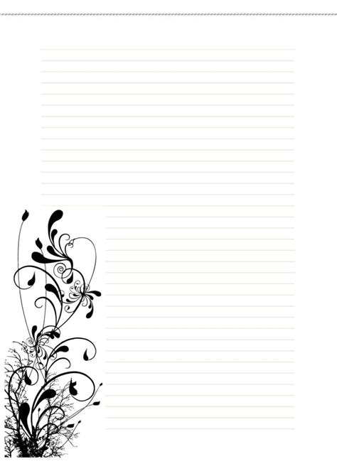 Free Stationary Floral1 By Cpchocccc On Deviantart Free Printable