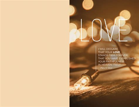 Lights Of Advent Love Bulletin Church Bulletins