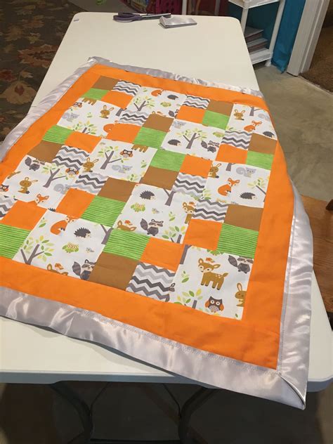 Woodland Animals Baby Quilt Animal Baby Quilt Quilts Baby Quilts