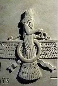 Assyrian God Nusku Or Nisroch Was The God Of Fire And The Sun