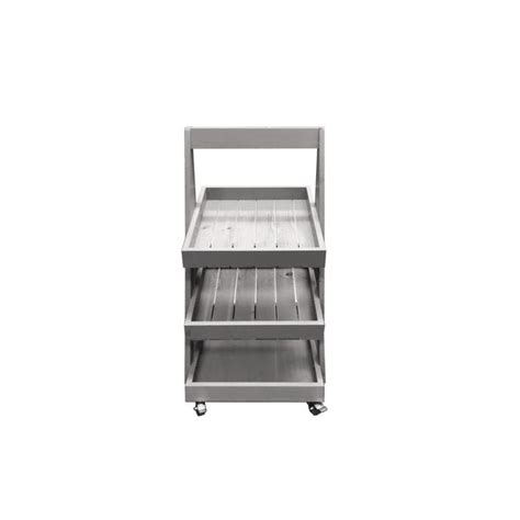 Mobile Gretton Grey 3 Tier Slanted Wooden A Frame Display Stand