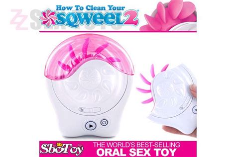 Free Shipping Sqweel 2 Oral Sex Stimulators 10 Tongue Sex Toys Adult