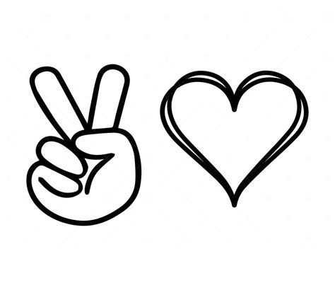Peace And Love Svg Png Pdf Peace Svg Love Svg Peace Sign Svg