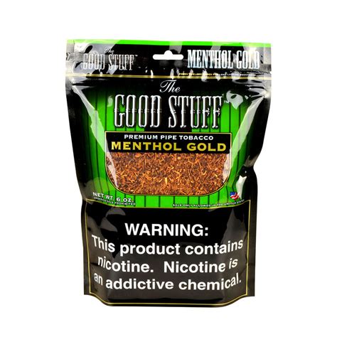 Good Stuff Menthol Gold Pipe Tobacco 6 Oz Bag Tobacco Stock