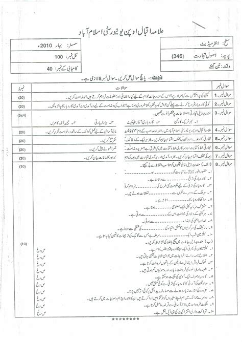 Aiou Old Papers 2010 Bscs Past Papers And Solved Assignments Spring