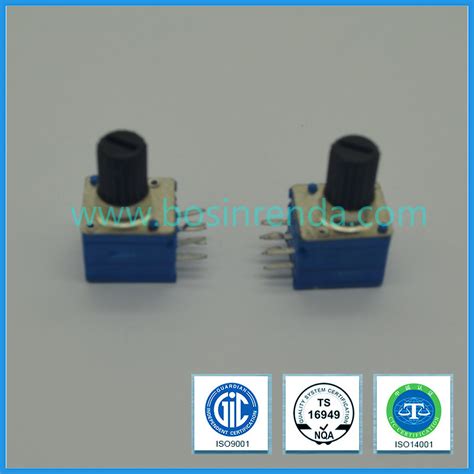 9mm B100k Dual Gang Dual Concentric Shaft Rotary Potentiometer For