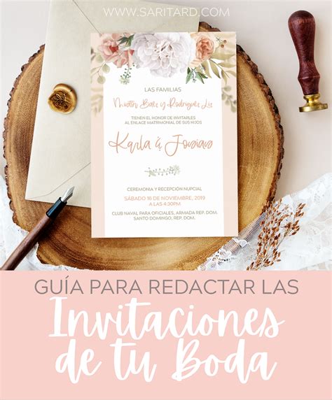 Guía para redactar invitaciones de boda