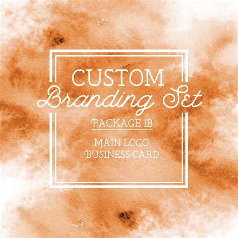Custom Logo And Business Card Design Business Logo Small Etsy