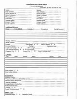 Pictures of Commercial Insurance Questionnaire Form