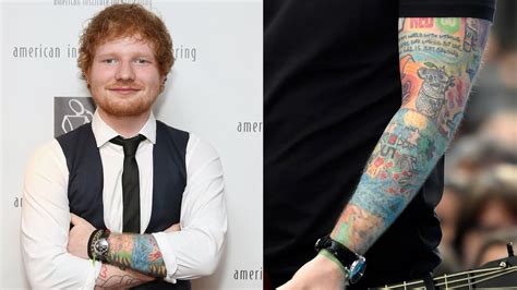 The Meaning Behind 5 Of Ed Sheerans Tattoos Youtube
