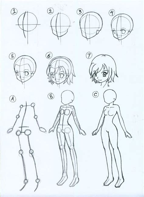 Using the diagonal lines of the ribcage triangle, you can figure out an approximate arm length with it. How to Draw Anime Characters Step by Step (30 Examples)