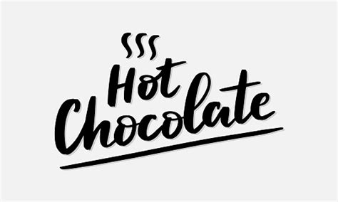 The Inscription Hot Chocolate Stock Illustration Download Image Now Cozy Heat Temperature