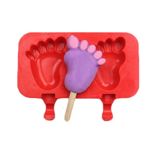 Cartoon Diy Silicone Ice Cream Mold Popsicle Molds Popsicle Maker