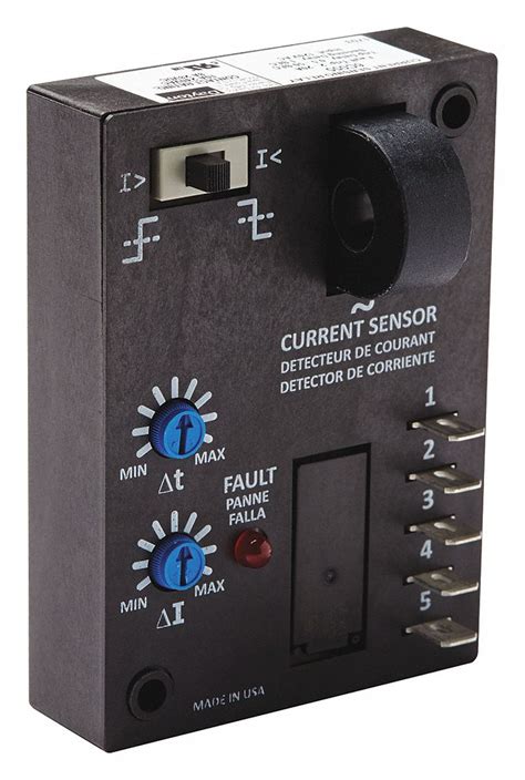 DAYTON Current Sensing Relay, 120V AC Input or Control Voltage, 10A @ 240V AC Contact Rating ...