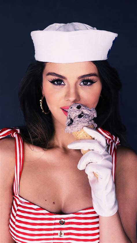 Ozuna, selena gomez, dj snake, cardi b. Selena Gomez Ice Cream Photoshoot 4K Ultra HD Mobile Wallpaper