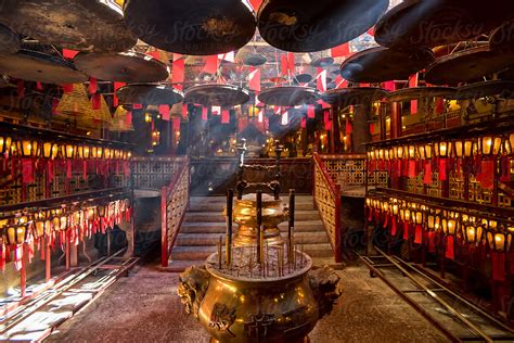 Interior Of Chinese Temple In Hong Kong By Stocksy Contributor
