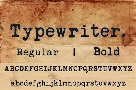 20 Best Classic Typewriter Fonts With Old Vintage Machine Styles