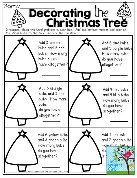 20 Christmas Tree Math Worksheets Coo Worksheets