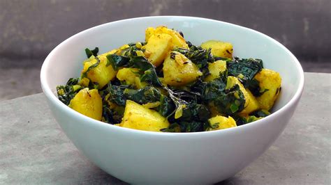 Indische Kartoffeln Mit Spinat International Vegan
