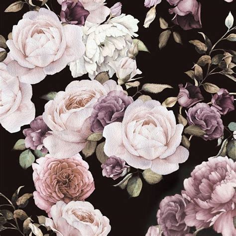 47 white background wallpaper hd on wallpapersafari. Custom 3D Floral Wallpaper Mural Rose Peony Flower Decor ...