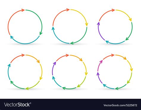 Circle Arrows For Infographic Royalty Free Vector Image