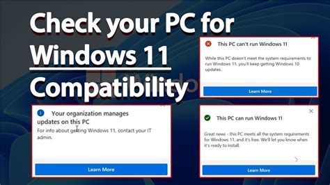 Check Your Pc For Windows 11 Compatibility Upgrade To Windows 11 For Free Hardware