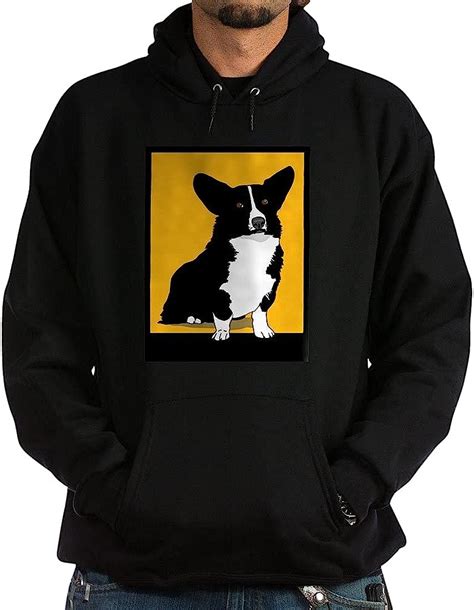 Corgi Dog Mens Hooded Sweatshirt Uk Clothing