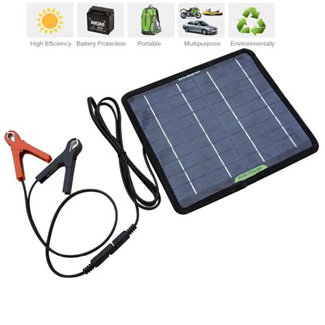 Eco Worthy 12 Volts 5 Watts Portable Power Solar Panel Battery Charger