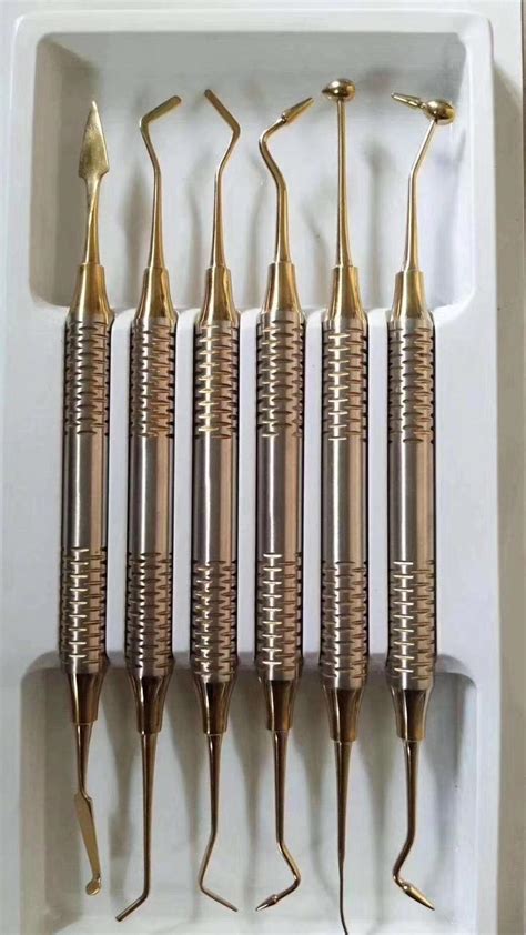 Dental Composite Filling Set Composite Filling Instruments Set 6 Pcs
