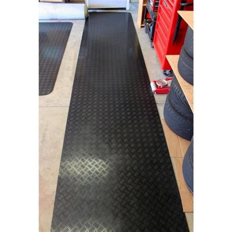 Black 3 Ft X 15 Ft Black Commercialresidential Rubber Garage Floor