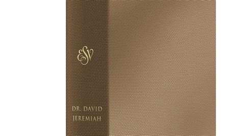 The Jeremiah Study Bible Esv Bronze Leatherluxe What It Says What