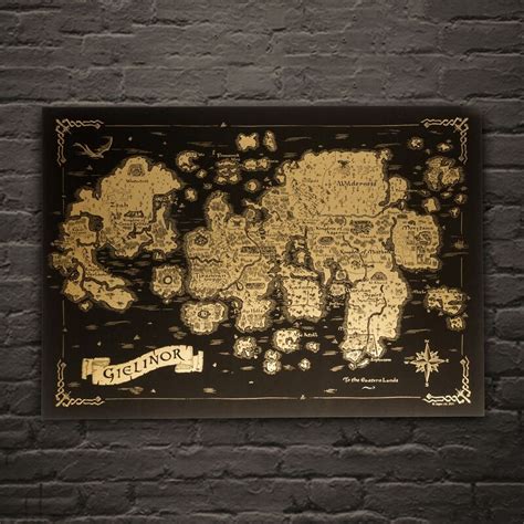 Gold Map Of Gielinor Print The Runescape Wiki