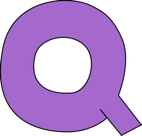 Purple Letter Q Clip Art Purple Letter Q Image