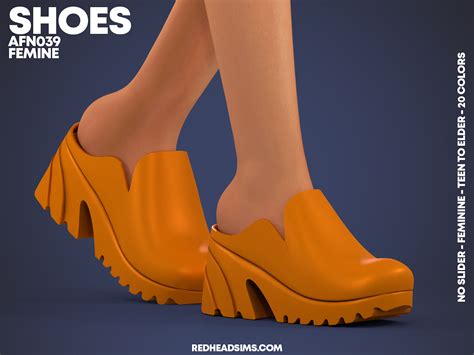 Af Shoes N039 No Slider Redheadsims Cc