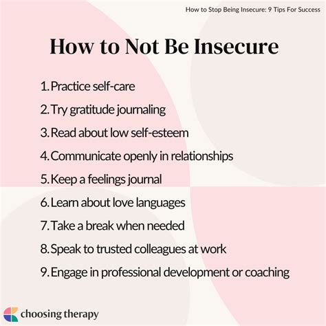 9 Ways To Stop Being Insecure