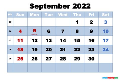 September 2022 Calendar Pdf Word Excel Printable September 2022