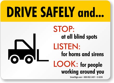 Safe driving is the first step in preventing accidents on the road. Image result for drive safe quotes | Forklift safety ...