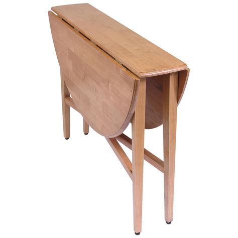 In its extended form, it can. Winsome Light Oak Round 42" Drop Leaf Gate Leg Table - 151005, Kitchen & Dining at Sportsman's Guide
