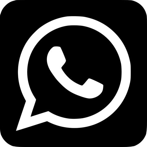 Whatsapp Logo Black And White Transparent Background Images And