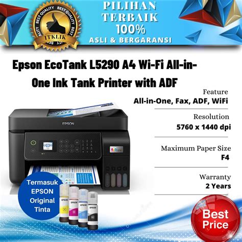 Jual Epson Printer L Print Scan Copy Fax Wifi Pengganti L