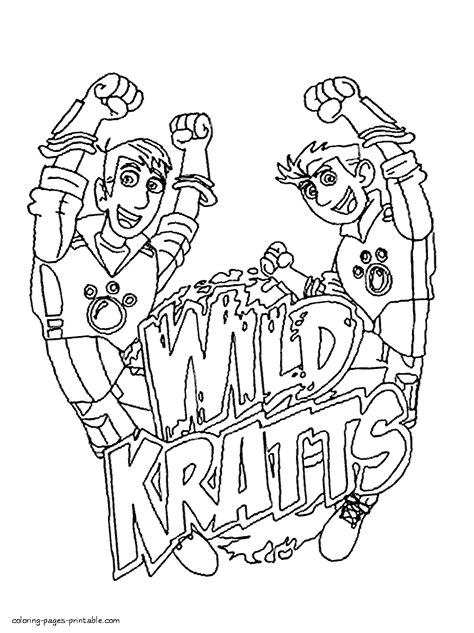 Wild Kratts Colouring Pages Coloring Pages Printablecom