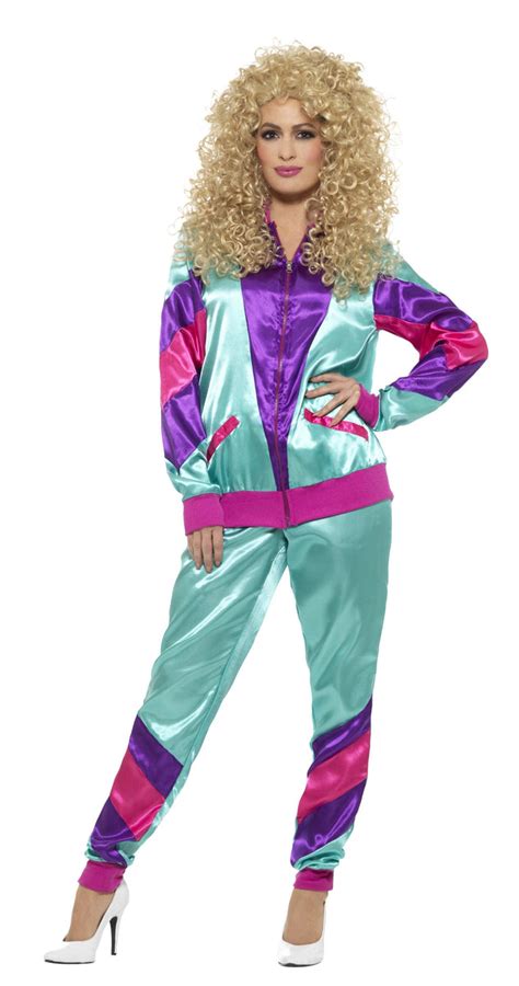 Retro 80s Height Of Fashion Womens Breakdance Tracksuit Costume