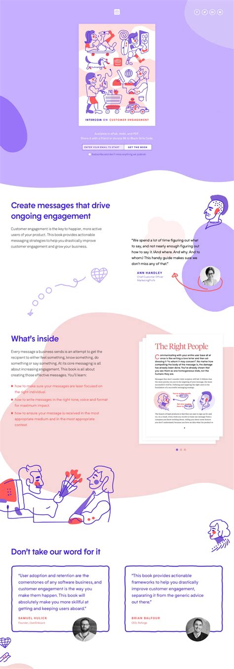 Intercom On Customer Engagement Landing Page Design Inspiration Lapa