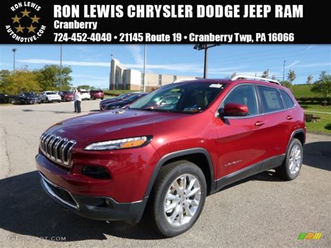 2016 Deep Cherry Red Crystal Pearl Jeep Cherokee Limited 4x4 107659826