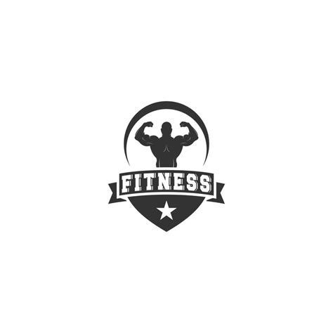 Fitness Logo Template Vector Icon In White Background 6607540 Vector
