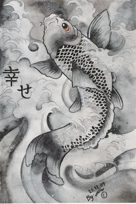 Japanese Carp By Dachan On Deviantart Koi Art Art Traditional